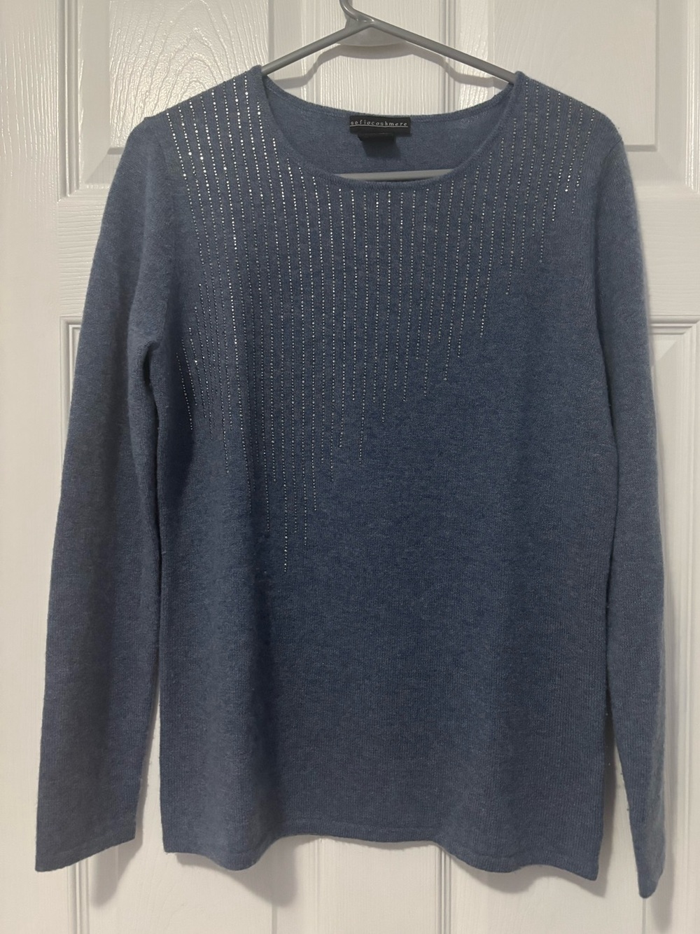 Blue Sofia Cashmere Sweater